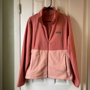 Columbia Women’s Two Toned Pink Full Zip Jacket, Size XL